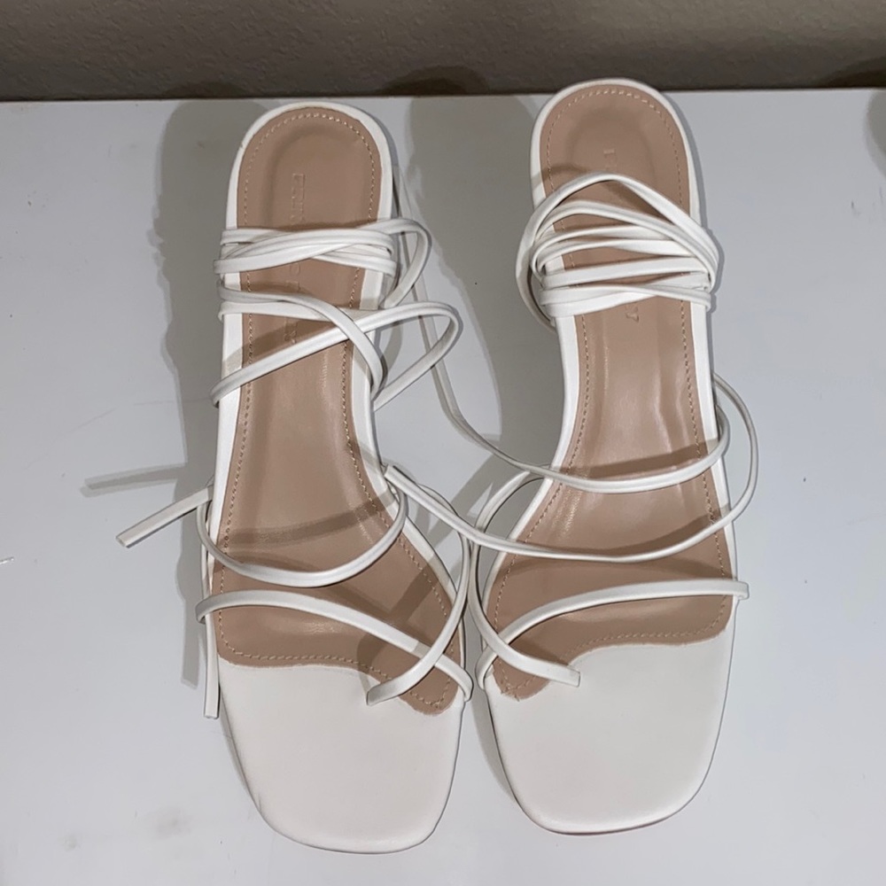 Princess Polly block heels with ties